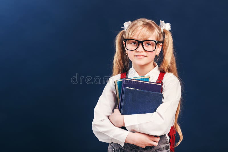 Tattoo pigtails schoolgirl glasses