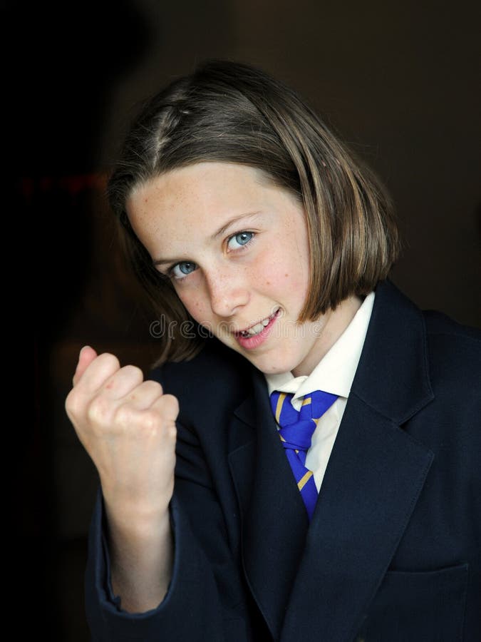 School Girl with Hockey Stick Stock Image - Image of clever, school ...