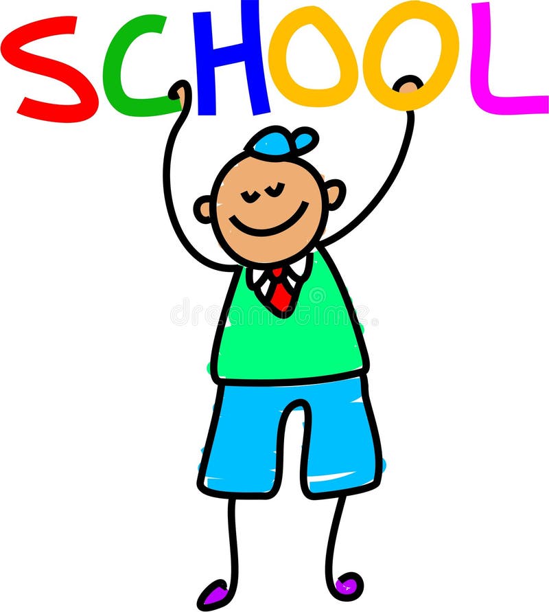 School kid stock illustration. Illustration of happy, smiling 641517