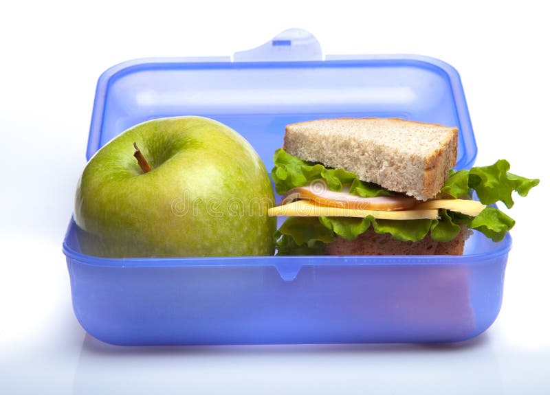 School Lunch Box stock image. Image of food, white, healthy - 110085155