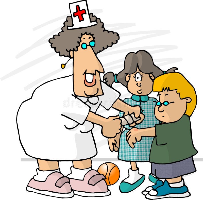 School Nurse stock vector. Illustration of comic, scratch - 39338
