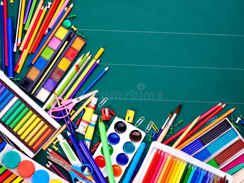 School office supplies. stock photo. Image of office 20083432