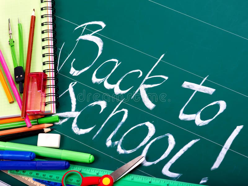 School office supplies. stock photo. Image of office 20083432