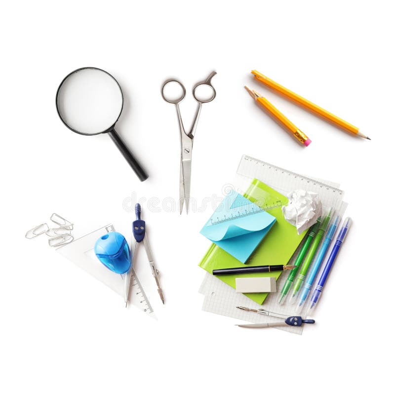 School office supplies stock photo. Image of equipment 43630062
