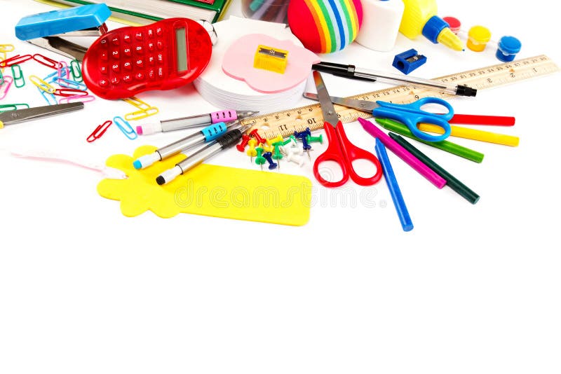 School and Office Supplies. Back To School. Stock Image Image of