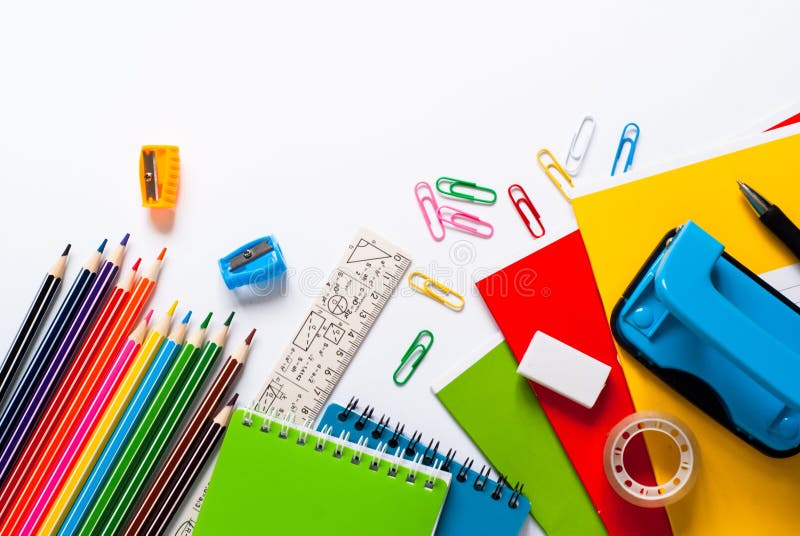 School And Office Supplies Stock Photo Image Of Accessories