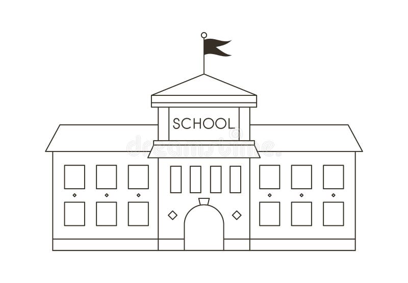 School Clip Art Outline