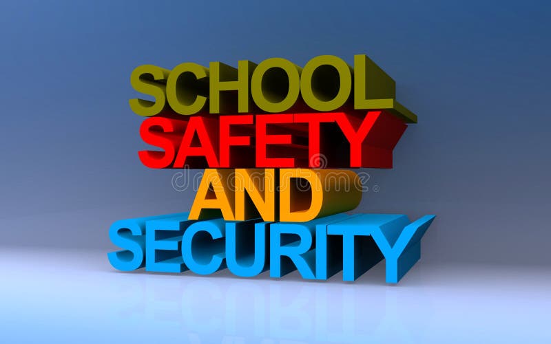 School Safety Rules Typographic Header. Idea of Healthy Lifestyle Stock