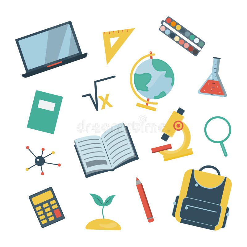 School stickers 1_03 royalty free illustration