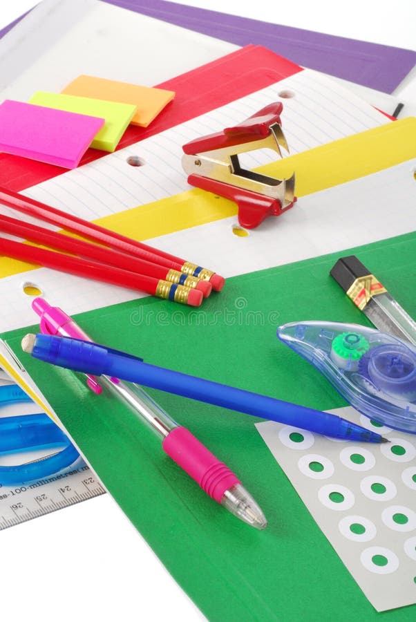 School Supplies stock photo. Image of compass, folder 10795196
