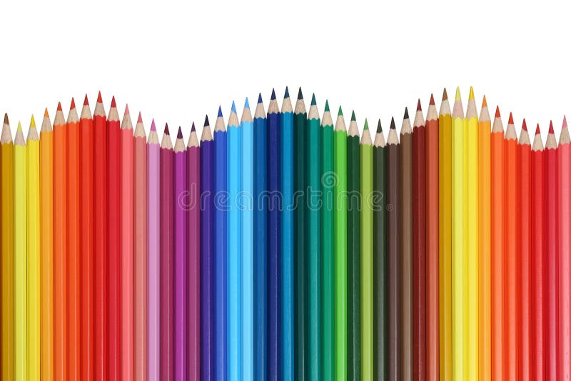 Colored Pencils With Eraser On Wooden Background Stock Photo, Picture and  Royalty Free Image. Image 185010963.