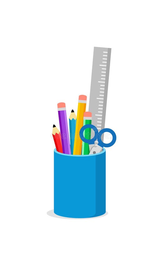 School Supplies with Good Quality with Good Color Stock Vector