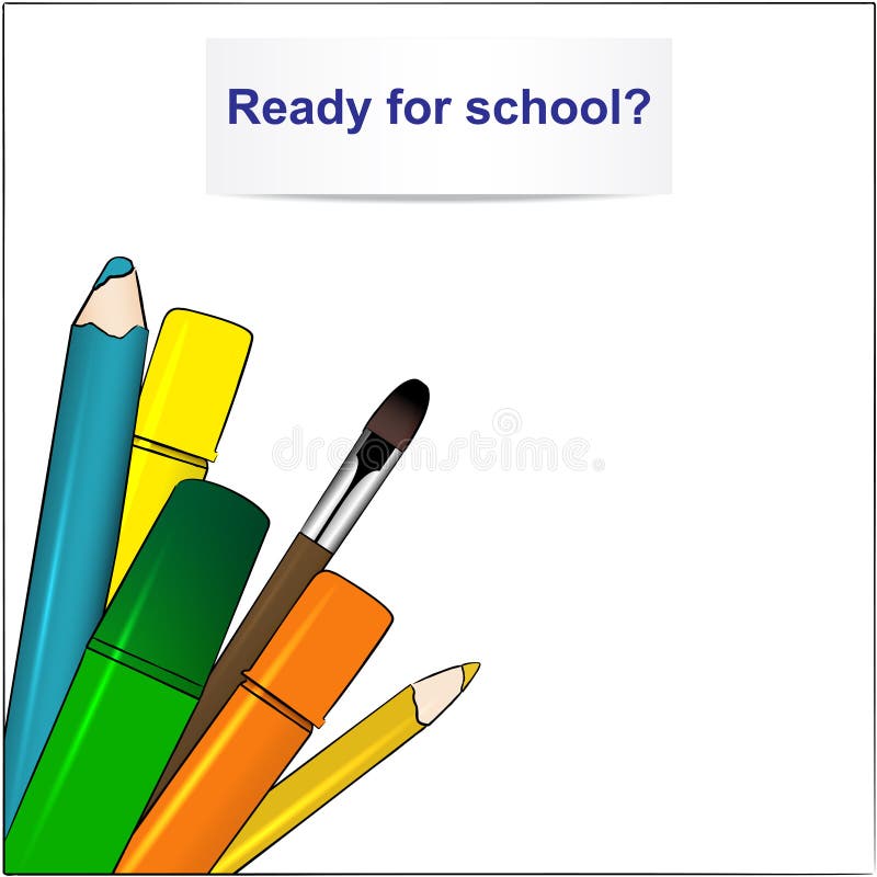 https://thumbs.dreamstime.com/b/school-supplies-pencils-brush-markers-vector-background-41910077.jpg