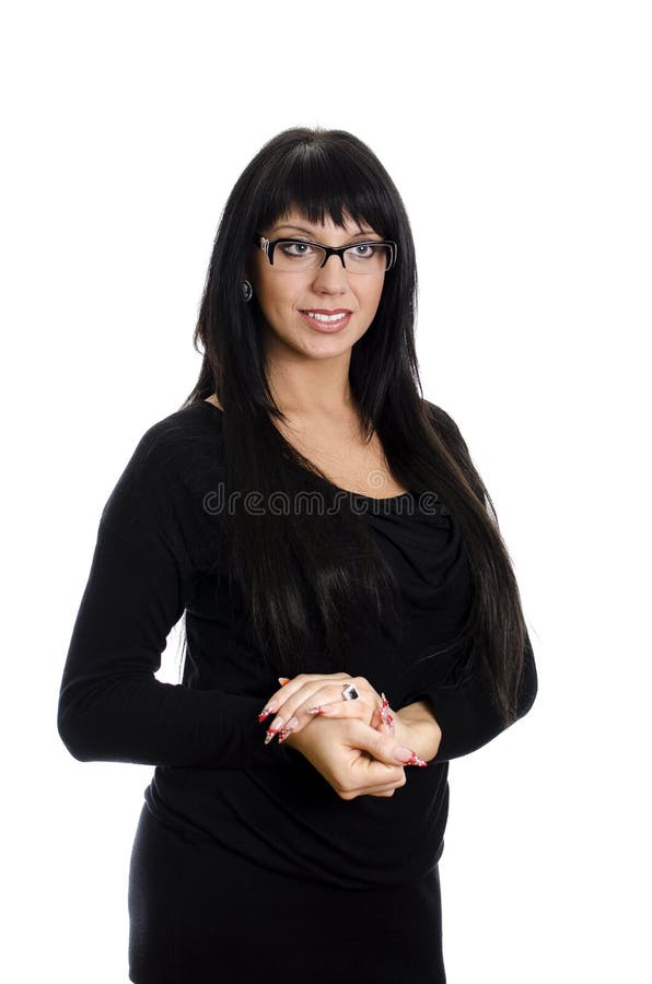 School teacher with glasses.