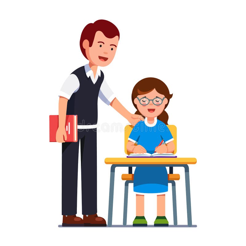 School Teacher Man Watching Student Girls Writing Stock Vector - Illustration of nerd, flat: 97947647 School Teacher Man Watching Student Girls Writing Stock Vector - Illustration of nerd, flat: 97947647