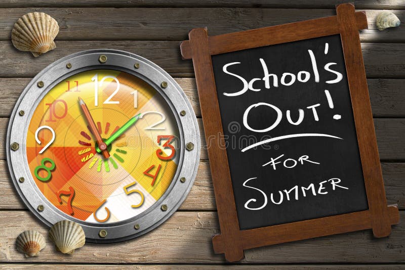 School uit voor de Zomer vector illustratie School uit voor de Zomer vector illustratie