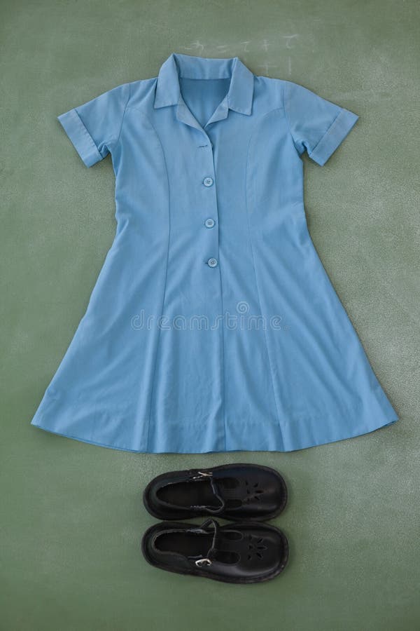 School Uniform Arranged on Chalkboard Stock Image Image of school