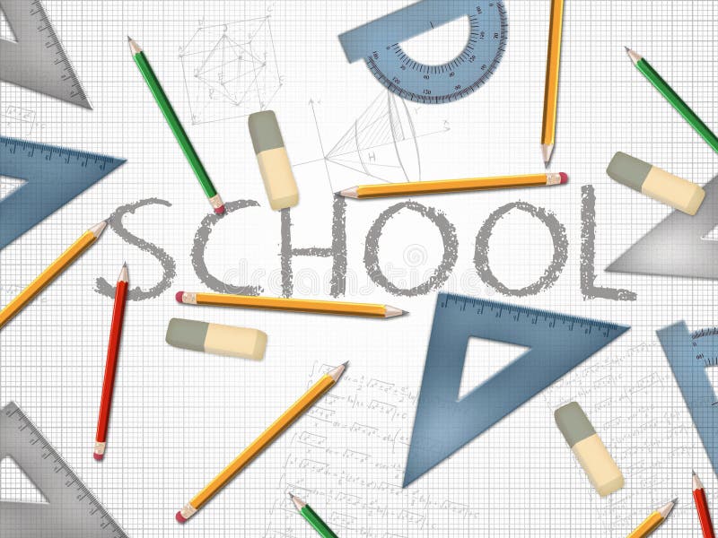 School word concept illustration vector illustration