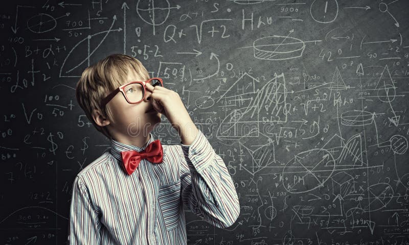 Schoolboy έξυπνος στοκ εικόνα με δικαίωμα ελεύθερης χρήσης