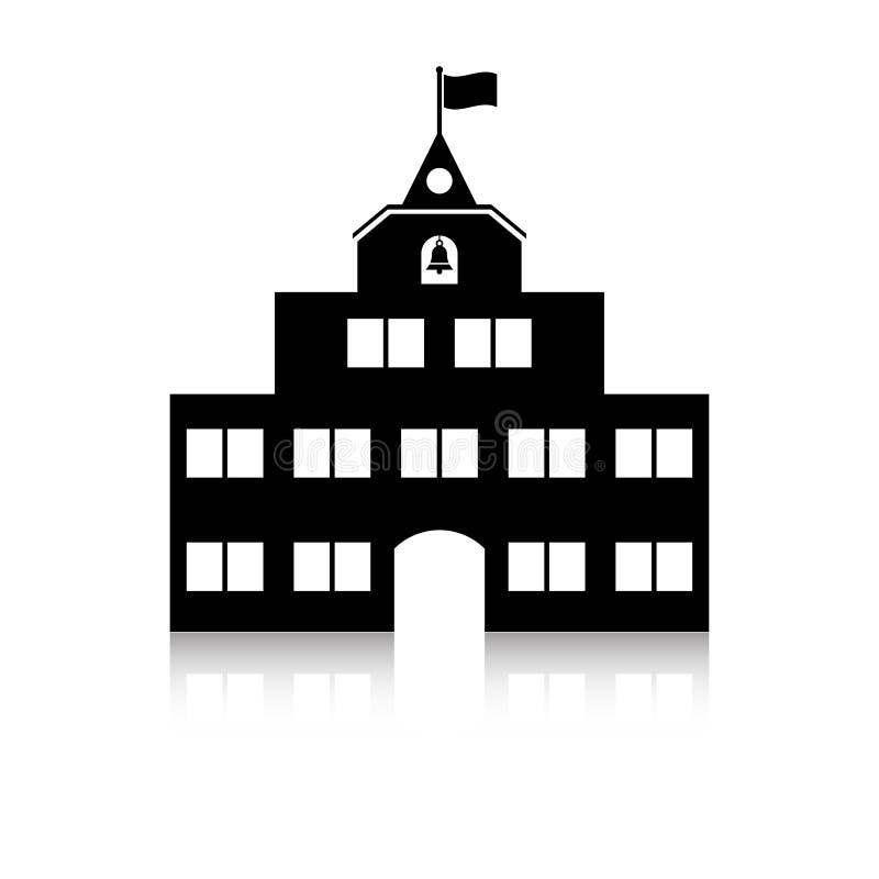 Schoolgebouw stock illustratie Schoolgebouw stock illustratie