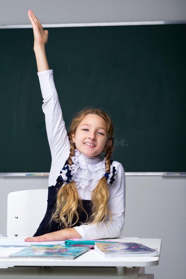 Schoolgirl Learning In Classroomback To School Education Concept Stock Image Image Of 