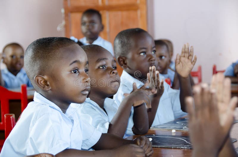 Schoolkinderen in Haïti