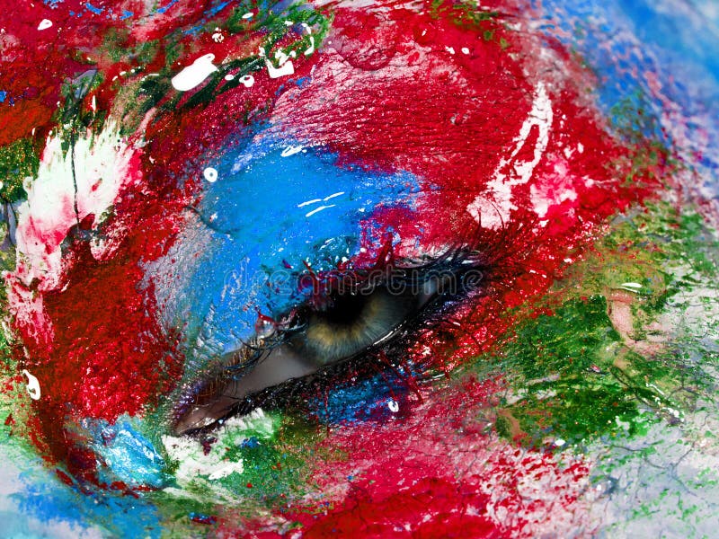 Schoonheid, schoonheidsmiddelen en make-up Heldere creatieve Samenstelling stock afbeeldingen Schoonheid, schoonheidsmiddelen en make-up Heldere creatieve Samenstelling stock afbeeldingen