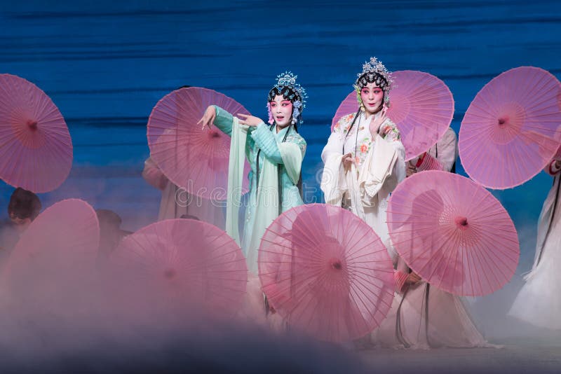 Schoonheid van het Westen meer-Kunqu Opera“Madame Witte Snake†stock foto Schoonheid van het Westen meer-Kunqu Opera“Madame Witte Snake†stock foto