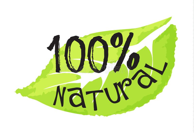 Schoonheidsmiddelen en schoonheidsetiket - natuurlijke 100%