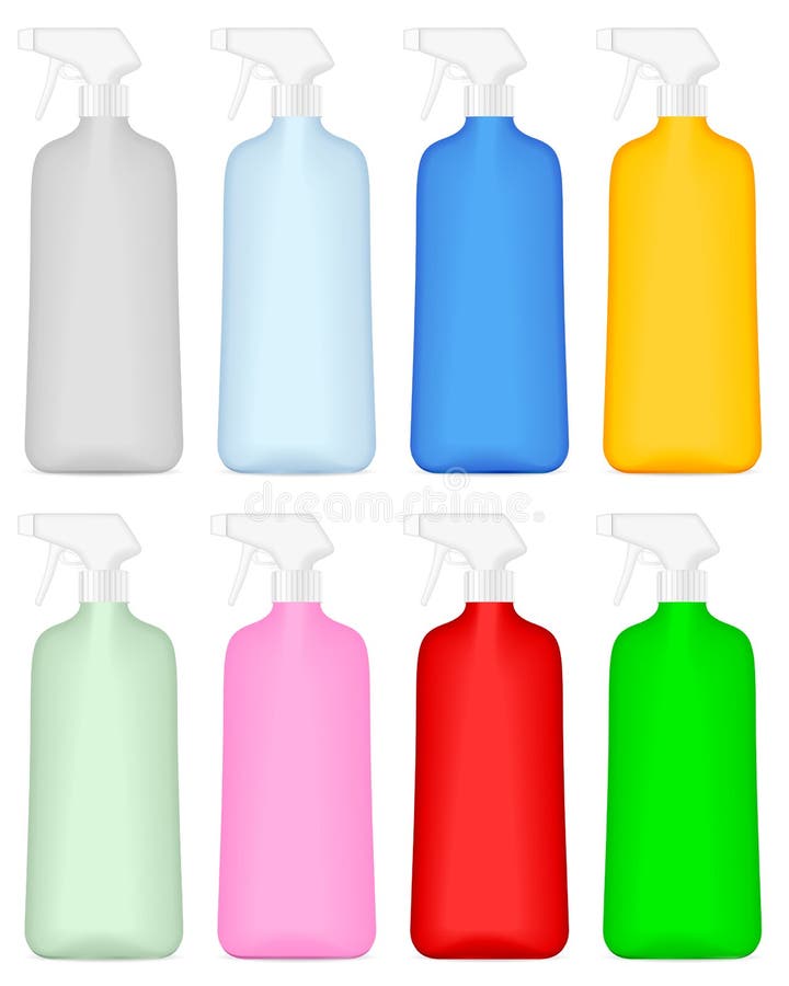 Reinigingsfles royalty-vrije illustratie