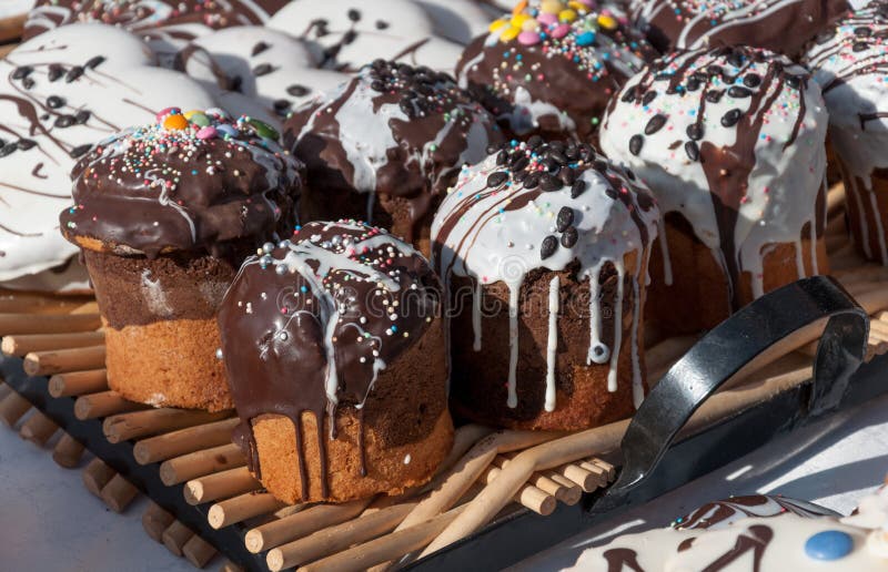De cakes van Pasen stock afbeelding De cakes van Pasen stock afbeelding