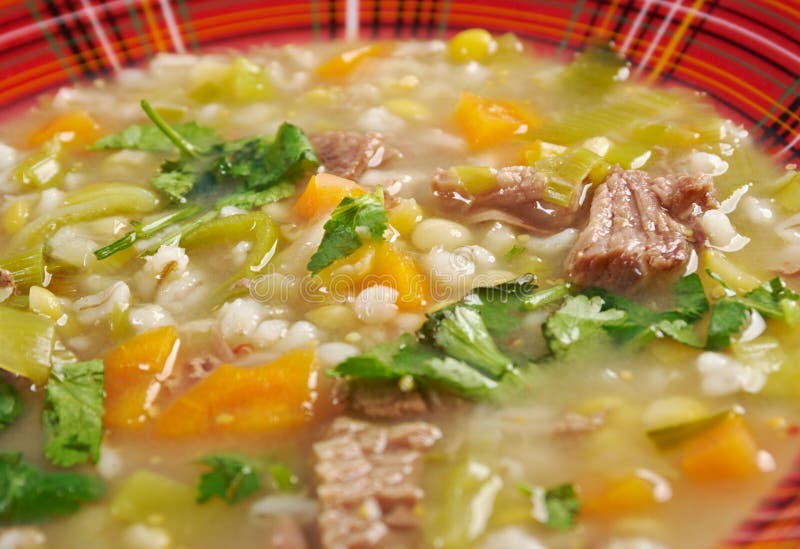 Schottische Suppen-Suppe stockbild. Bild von gemüse, lamm - 37515331