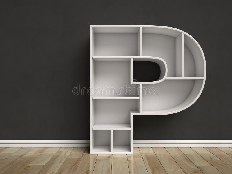Schriftart 3D-Rendering lizenzfreie abbildung