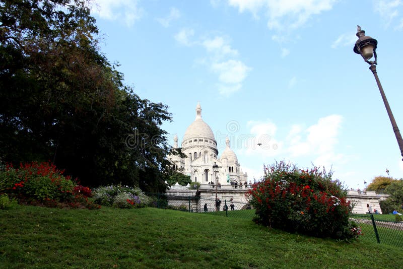 Schritt zu Basilika Sacre Coeur, Paris, Frankreich lizenzfreie stockfotos Schritt zu Basilika Sacre Coeur, Paris, Frankreich lizenzfreie stockfotos