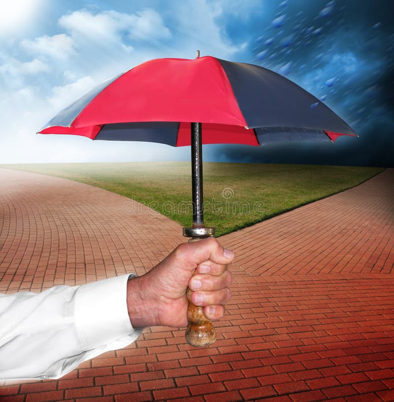 Schutz stockfoto. Bild von schutz, mann, regen, versichern - 8538066