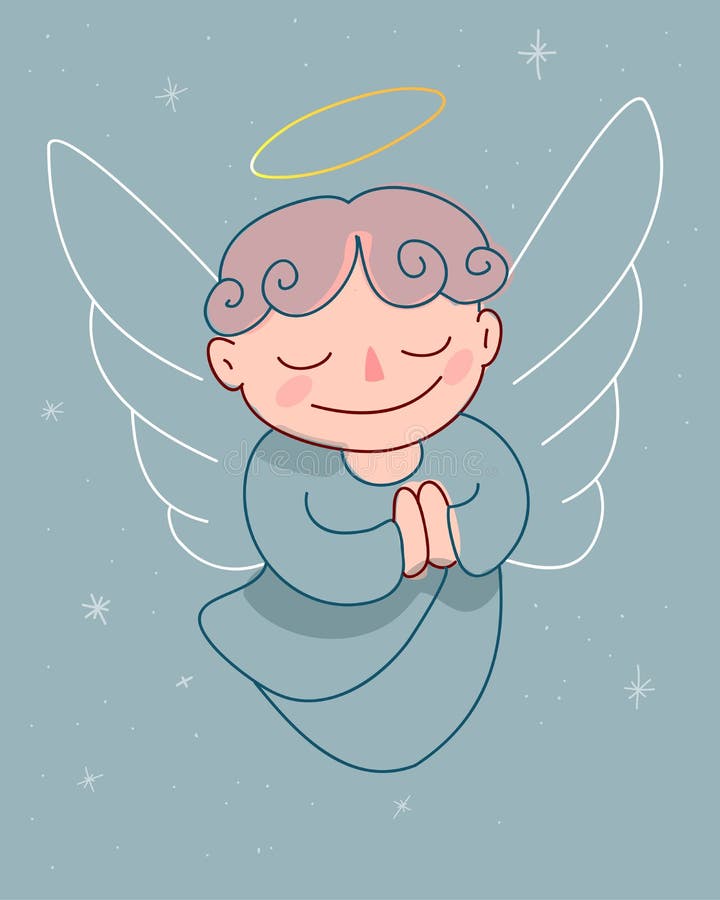 Schutzengel vektor abbildung. Illustration von religion - 65680584