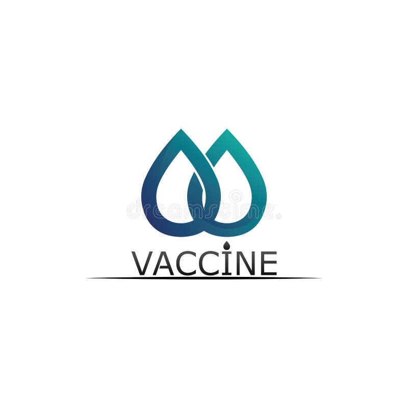 Schutzimpfungsvirus des Vektors des Impfstofflogos Impfentwurf und Abbildung des medizinischen antimikrobieller für das Gesundheit vektor abbildung