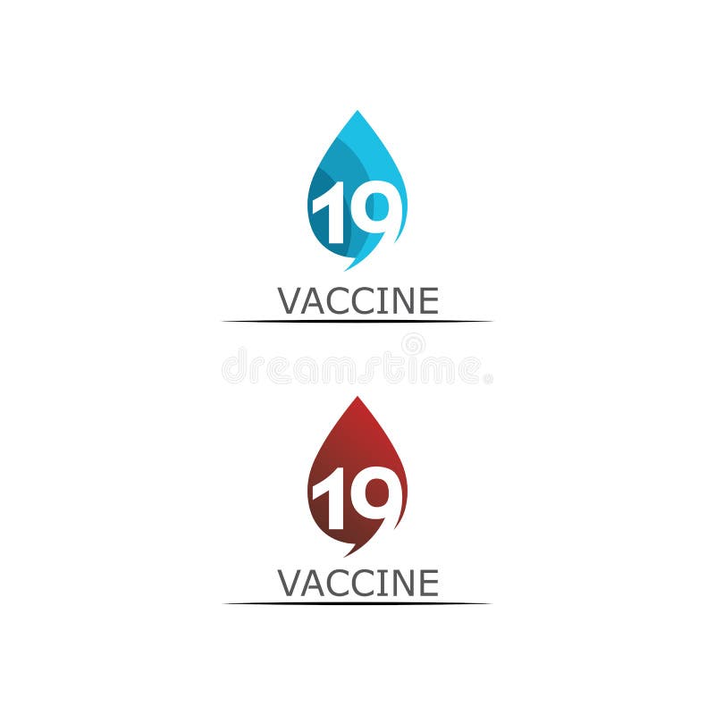 Schutzimpfungsvirus des Vektors des Impfstofflogos Impfentwurf und Abbildung des medizinischen antimikrobieller für das Gesundheit vektor abbildung