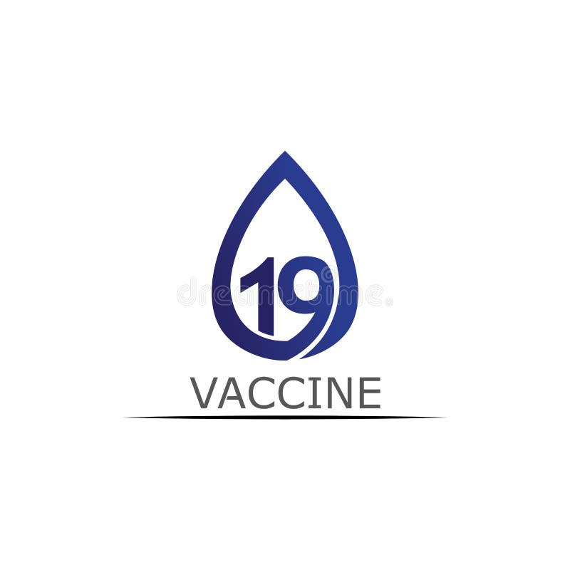 Schutzimpfungsvirus des Vektors des Impfstofflogos Impfentwurf und Abbildung des medizinischen antimikrobieller für das Gesundheit vektor abbildung