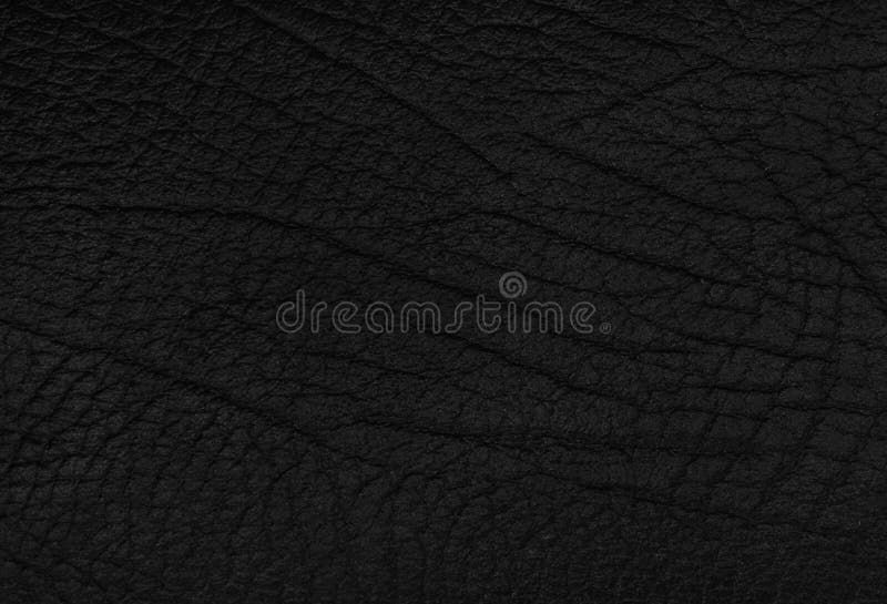 Schwarz-Naturledertextur. dunkles Material mit Muster-Hintergrund