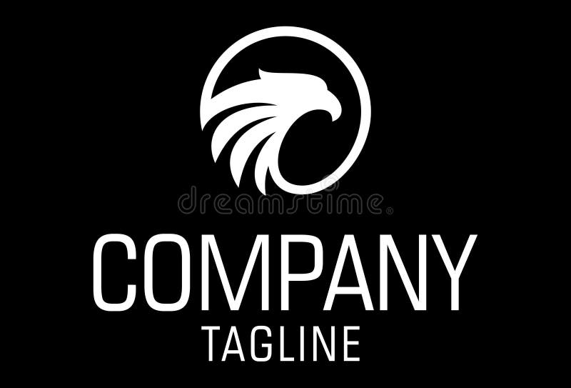 Schwarz Und Weiss Farbe Form Fliegt Schnell Vogel Logo Design Vektor Abbildung Illustration Von Beleidigen Kopf 217430078