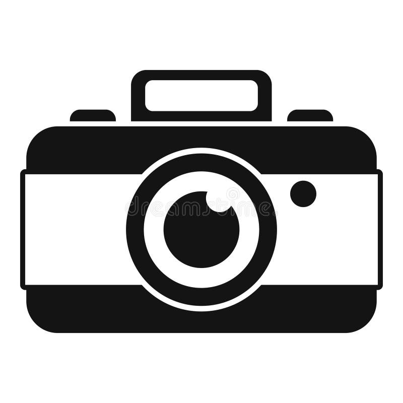 Schwarz-Weiß-Digitalkamera für Erinnerungen stock abbildung