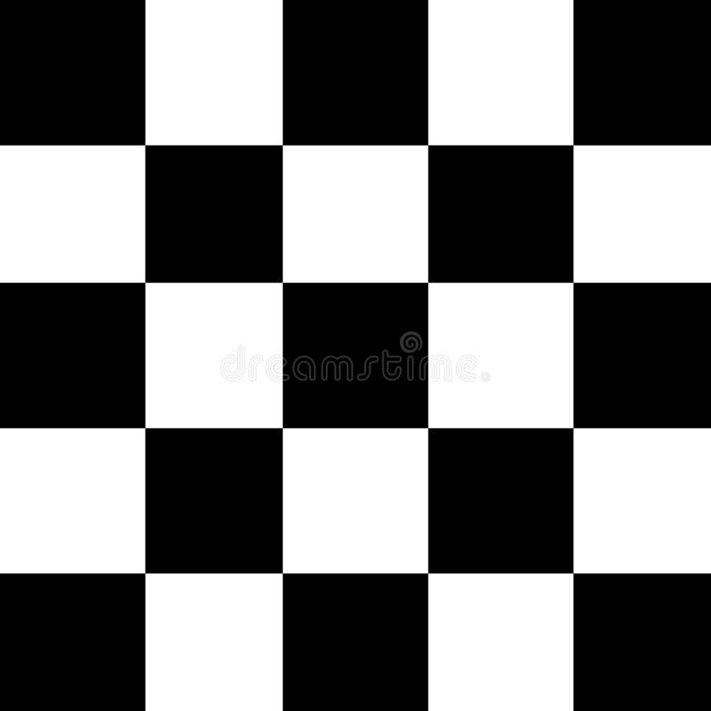 Schwarz-Weiß-Quadrat für Hintergrund, nahtloses Schwarz-Weiß-Prüfer-Muster, Schachbrettmuster, quadratische Kacheln, nahtlos, kar vektor abbildung