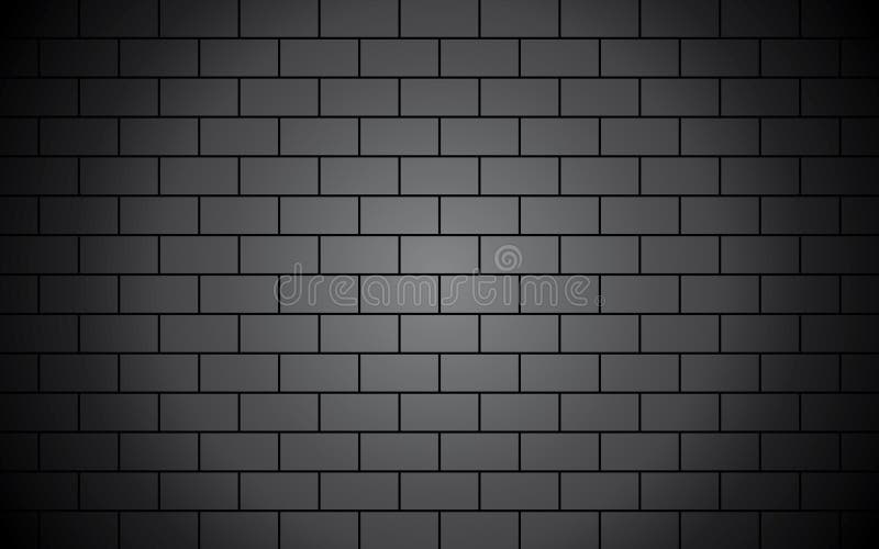 Schwarze Backsteinmauer stock abbildung