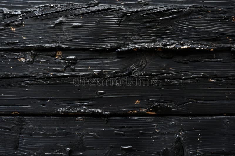 Schwarze Farbe auf einer Holzwandstruktur mit schwarzer Farbe auf einer Holzwand vektor abbildung