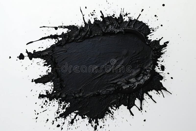 Schwarze Farbe auf weißem Hintergrund schwarze Farbe auf weißem Hintergrund stock abbildung