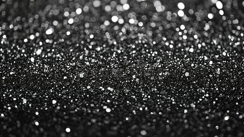 Schwarze Glitter Hintergrund mit Bokeh-Effekt für elegante Designs und kreative Projekte perfekt für Feiern und Feiern stock abbildung