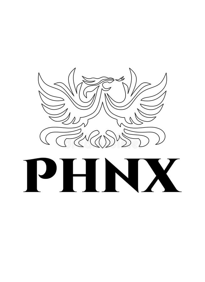 Schwarze Kontur Phoenix-Luxusvektors umriß das Logo, das auf weißem Hintergrund lokalisiert wurde lizenzfreie abbildung Schwarze Kontur Phoenix-Luxusvektors umriß das Logo, das auf weißem Hintergrund lokalisiert wurde lizenzfreie abbildung