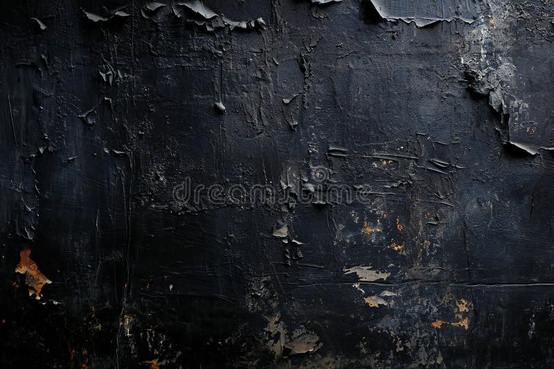 Schwarze Metallstruktur mit Kratzern und Risse dunkler Hintergrund für Design lizenzfreie abbildung