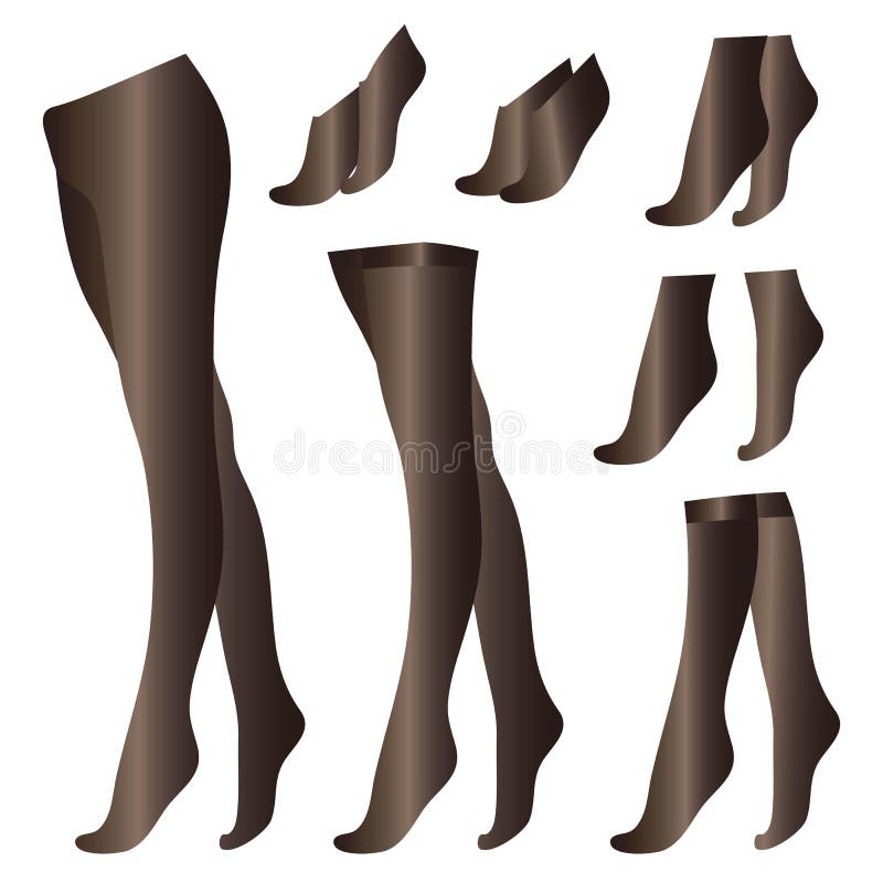 Schwarze transparente dünne Strumpfhosestrumpf-Sockengamaschen lokalisiert auf weißem Hintergrundgegenstandzeichnungen kapron Vek lizenzfreie abbildung Schwarze transparente dünne Strumpfhosestrumpf-Sockengamaschen lokalisiert auf weißem Hintergrundgegenstandzeichnungen kapron Vek lizenzfreie abbildung